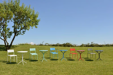 MONELLA 1 - Stackable galvanized steel garden chair by RD Italia - view 3